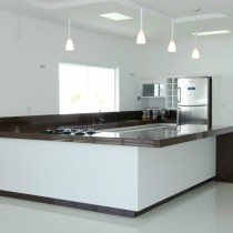 Cozinha MDF Branco Diamante
